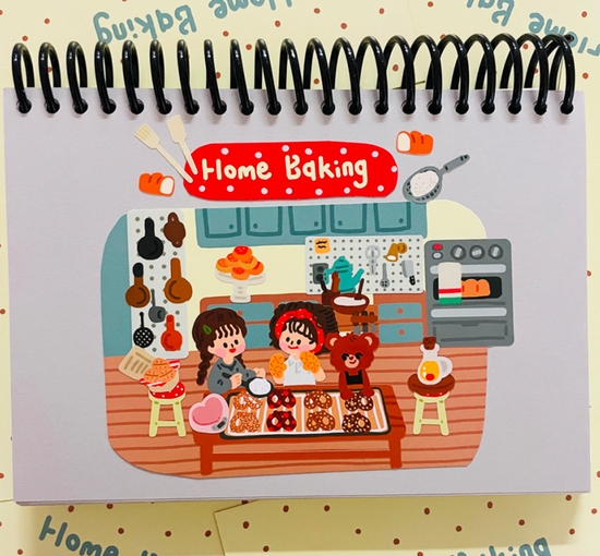 Dingamart  Home Baking sticker b201