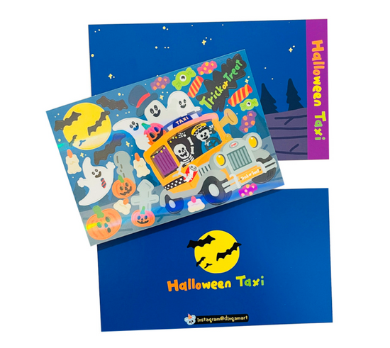 Dingamart Halloween Taxi sticker B204