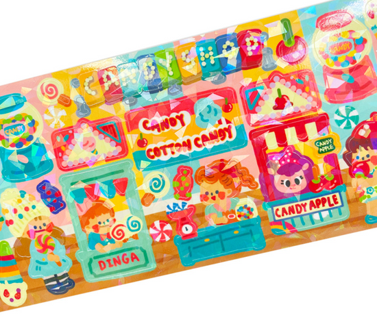 Dingamart Candy Shop Sparkle sticker b197