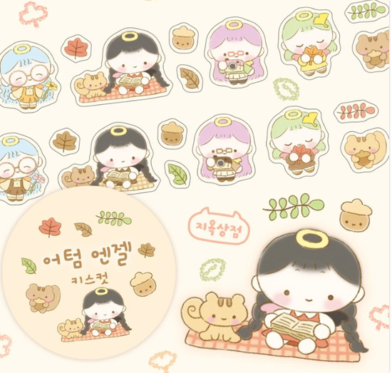 Jiok Autumn Angel PVC sticker roll H