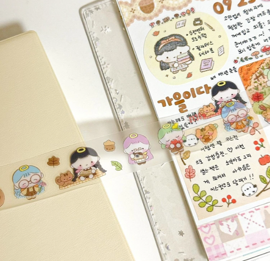 Jiok Autumn Angel PVC sticker roll H