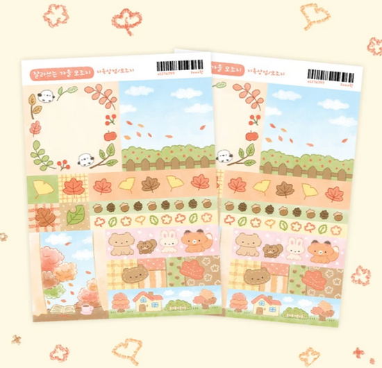 Jiok Fall paper sticker set E