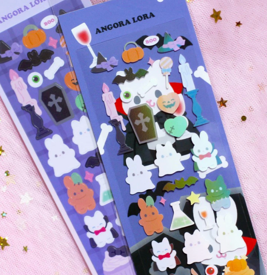 Angora Lora Halloween Baby sticker b209