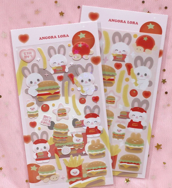 Angora Lora Burger sticker b217