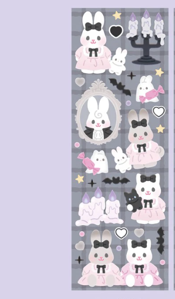 Angora Lora Gothic sticker b206