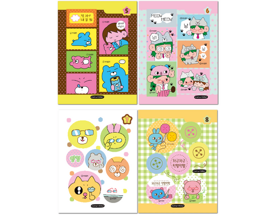 Monan Bear Random Sticker pack b290