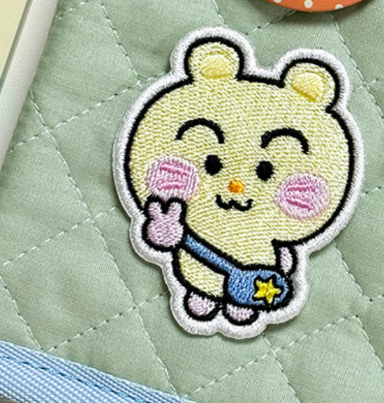 Ppomppom Yellow Hamster sticker patch b325