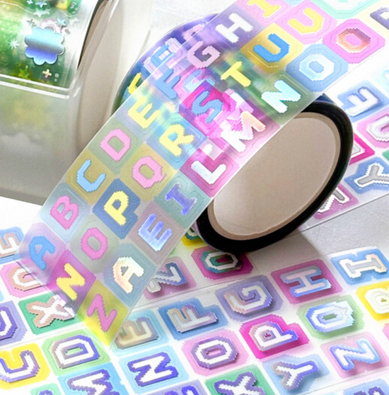 Ppomppom Letters sticker roll w138