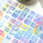 Ppomppom Letters sticker roll w138
