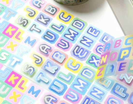 Ppomppom Letters sticker roll w138