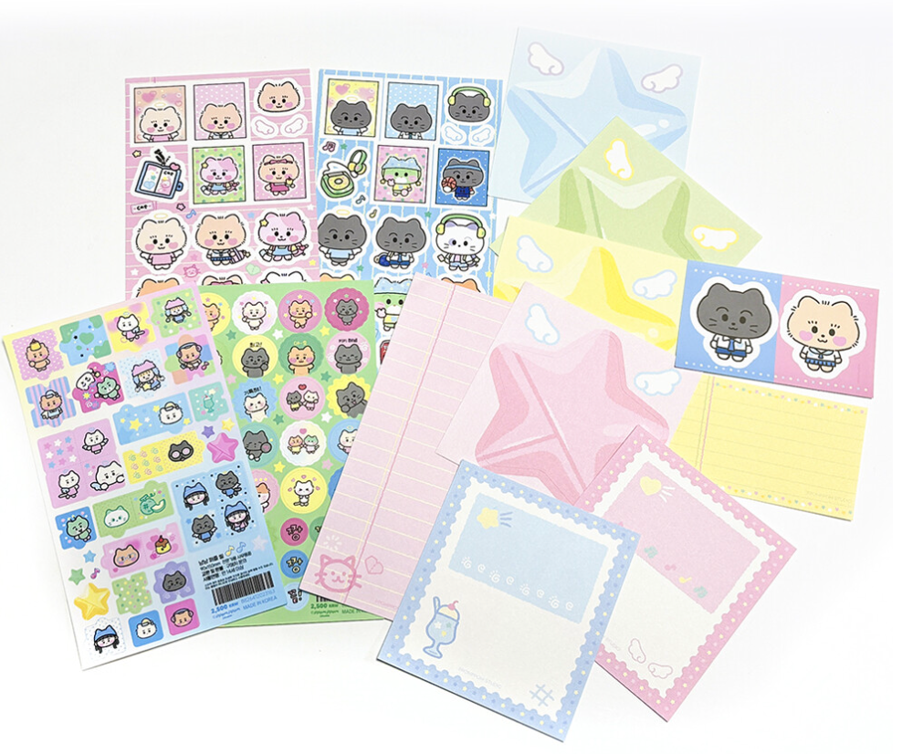 Ppomppom Cute Cat sticker pack b316