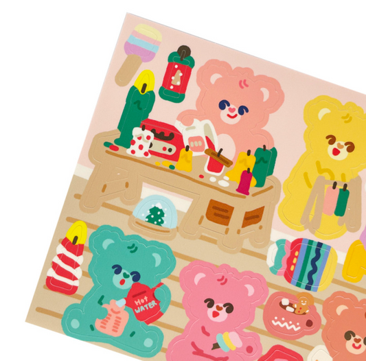 Dingamart  Winter Hobby  sticker b354