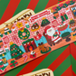 Dingamart New Christmas Factory Sparkle Sticker b348