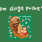 Dingamart NEW Chrsitmas Pocket sticker b357