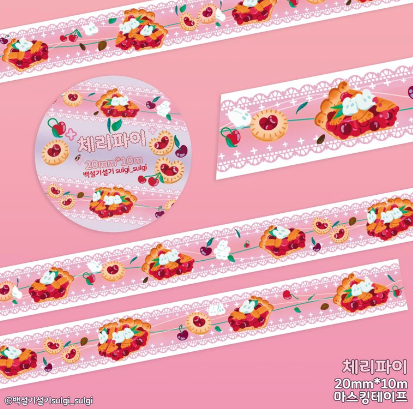 Sulgi Sulgi Cherry Pie washi tape w154