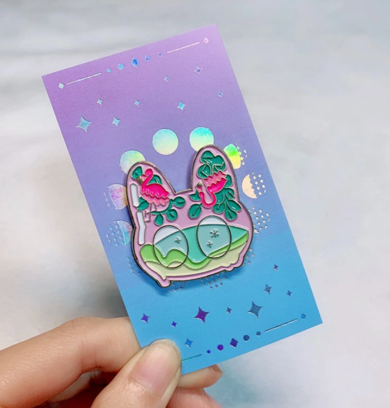 Sulgi Sulgi Pink Flamingo enamel pin B383