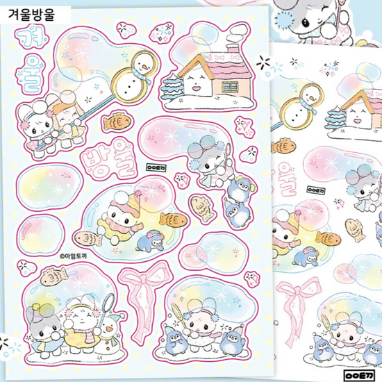 I'M TOKI Winter Bubbles sticker b400