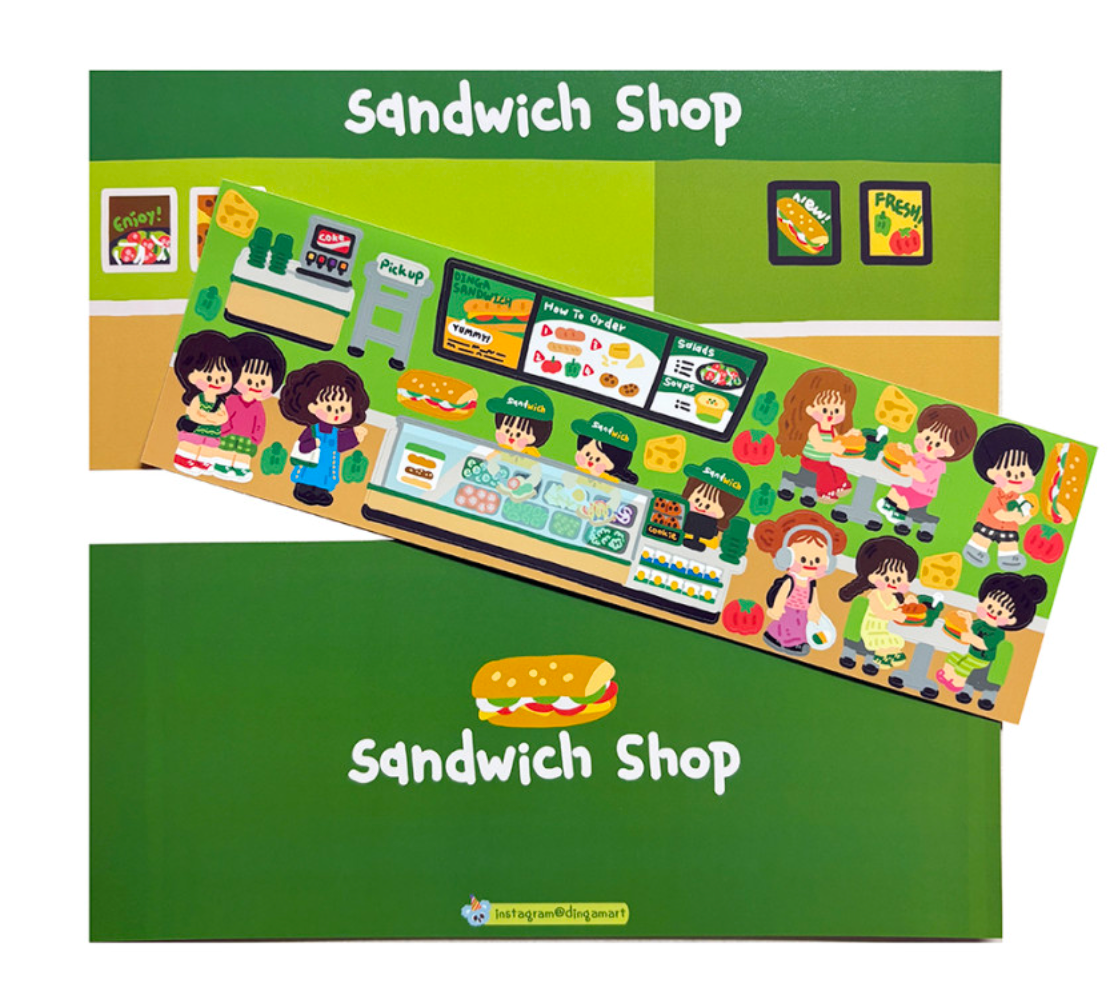 Dingamart Sandwich Shop sticker b411