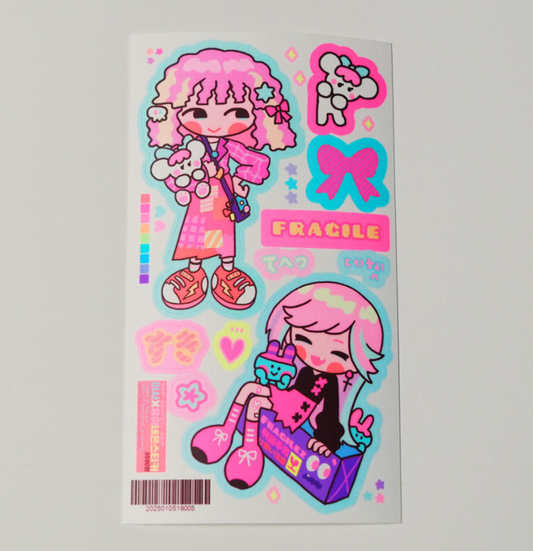 S.S.S. by Leenahoo Misa x Yui Neon sticker L05