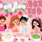 Dingamart Bridal Shower Sticker B508