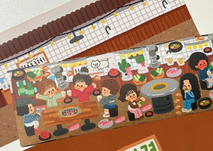 Dingamart Samgyeopsal sticker B551
