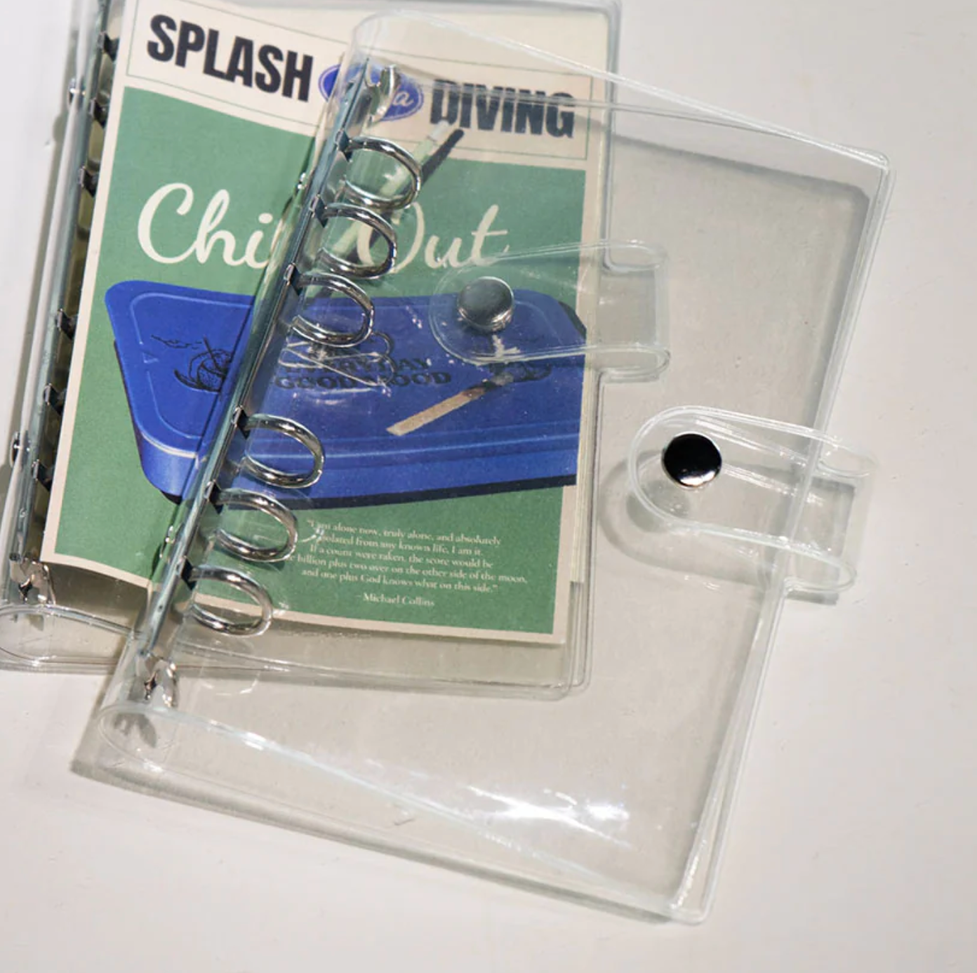 Lucalab Archive Size Clear PVC 6 Ring Binder L34