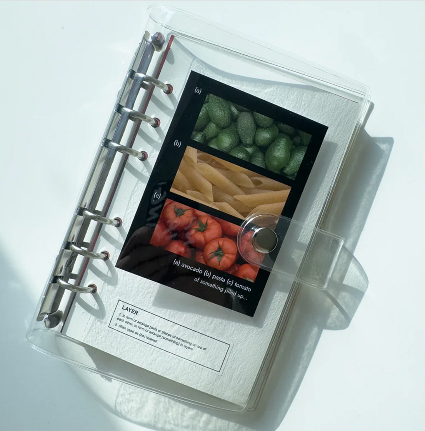 Lucalab Archive Size Clear PVC 6 Ring Binder L34