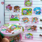 Thepuri Village Friends Kiss cut glitter sticker roll w190