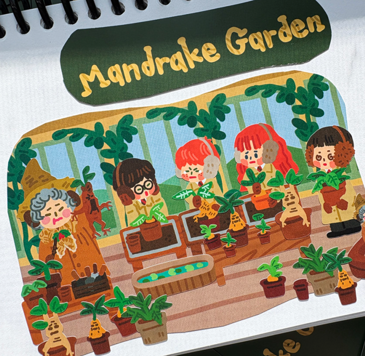 Dingamart Mandrake Garden sticker B751