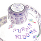 Sulgi Sulgi Purple Ribbon Letters sticker roll