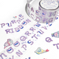 Sulgi Sulgi Purple Ribbon Letters sticker roll