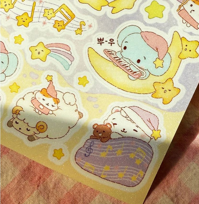 Hola Friends Starry Night sticker B723