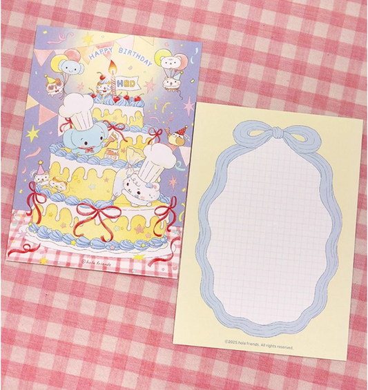 Hola Friends Happy Birthday Postcard B719