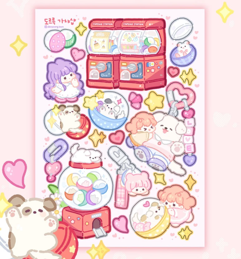 Danpoong.bom Gacha sticker b785