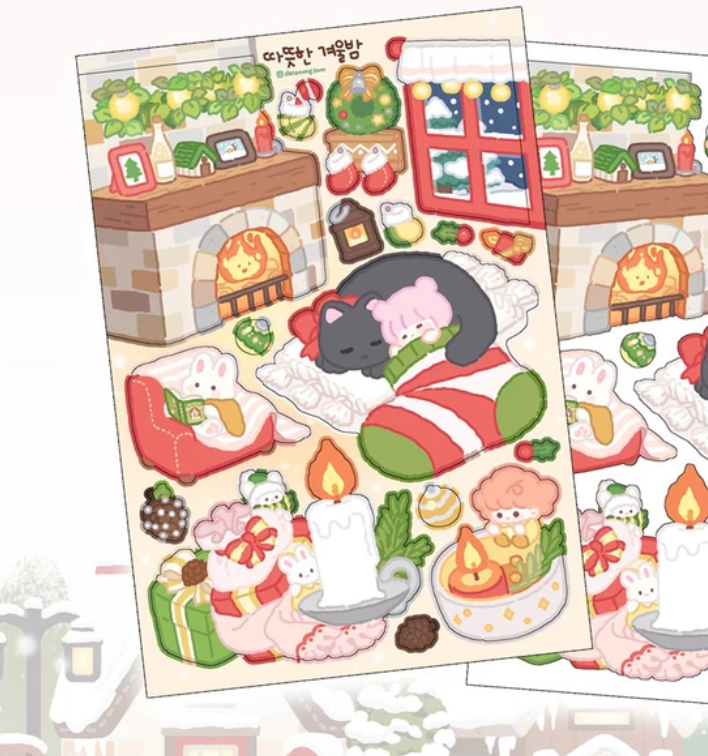 Danpoong.bom Christmas night sticker b702