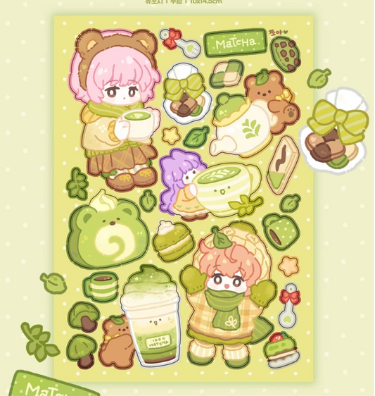Danpoong.bom Matcha sticker b788