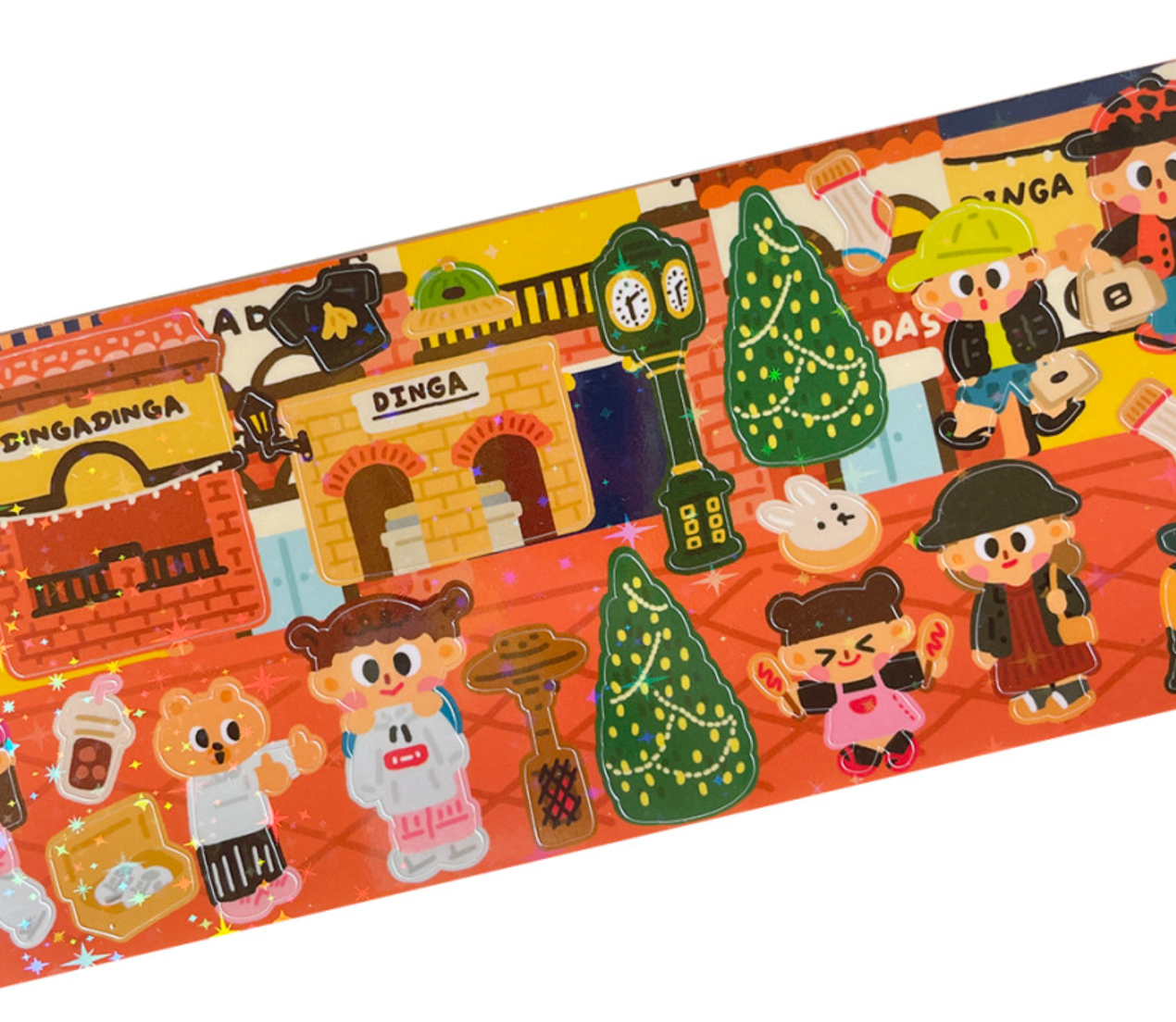 Dingamart Outlet sparkle sticker b362