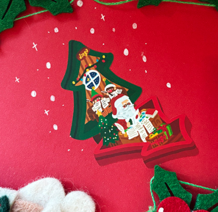 Dingamart Santa Pocket sticker b365
