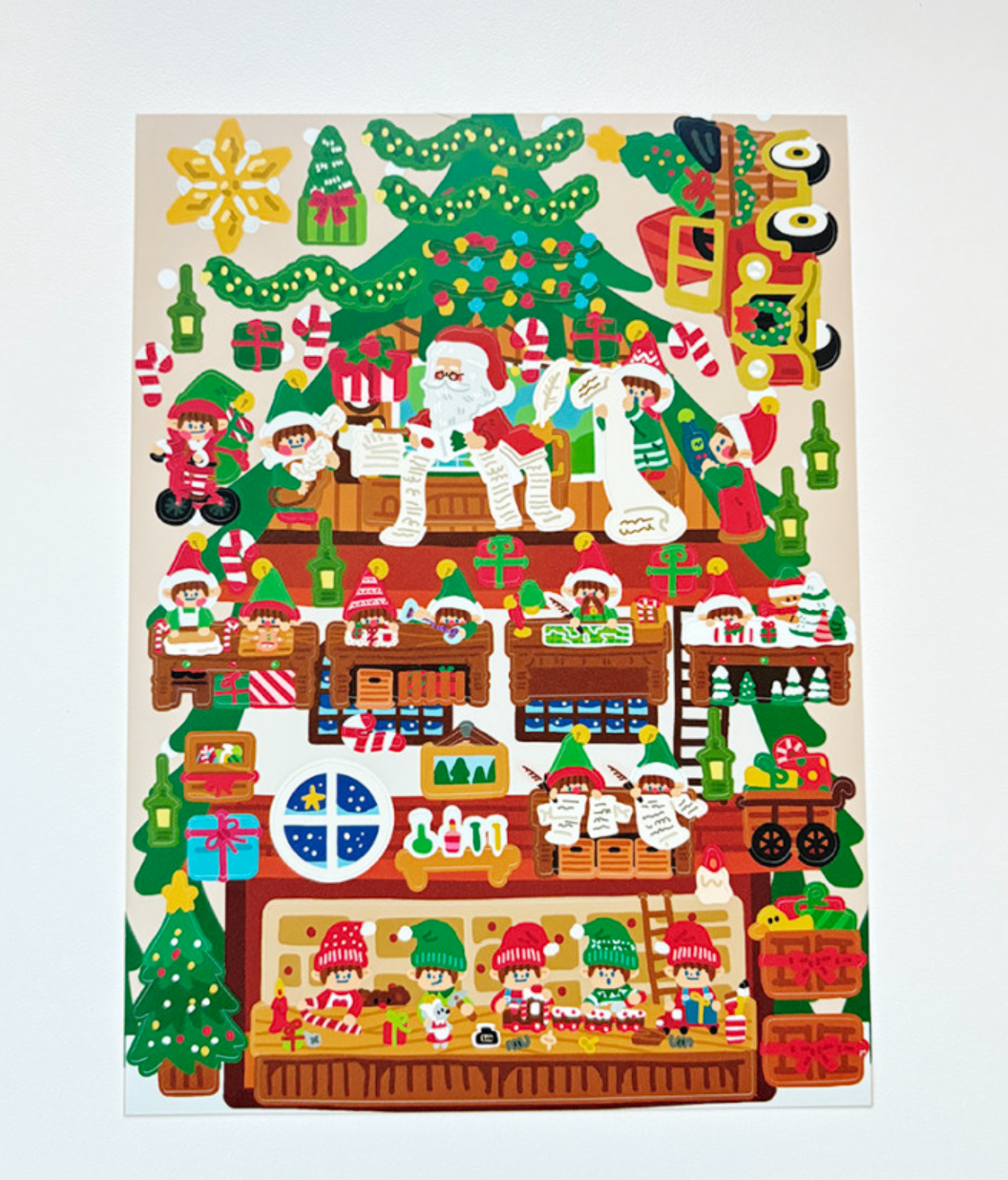 Dingamart BIG! Christmas Tree House sticker b366