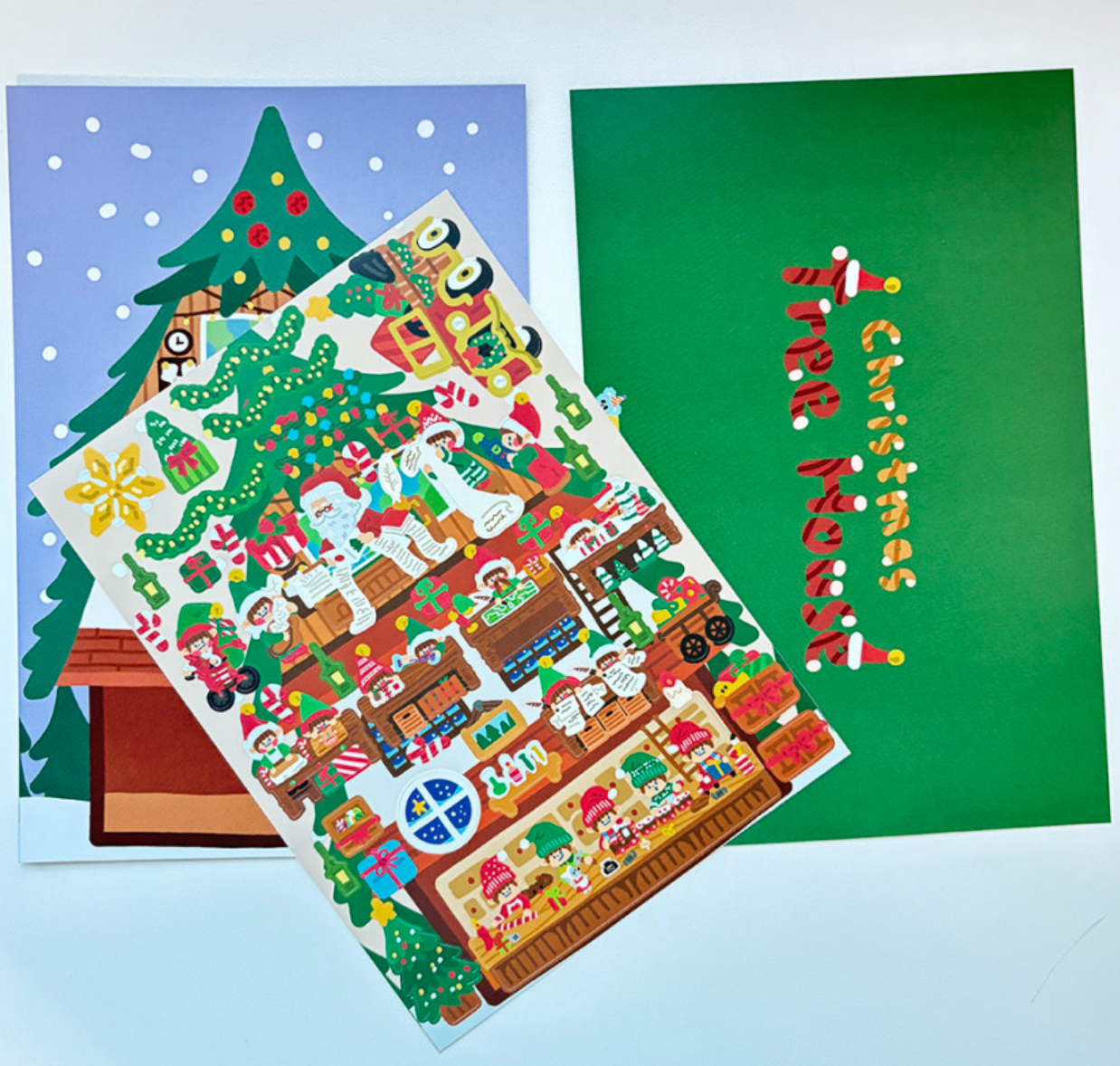 Dingamart BIG! Christmas Tree House sticker b366