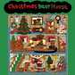 Dingamart Christmas Bear House sticker b368