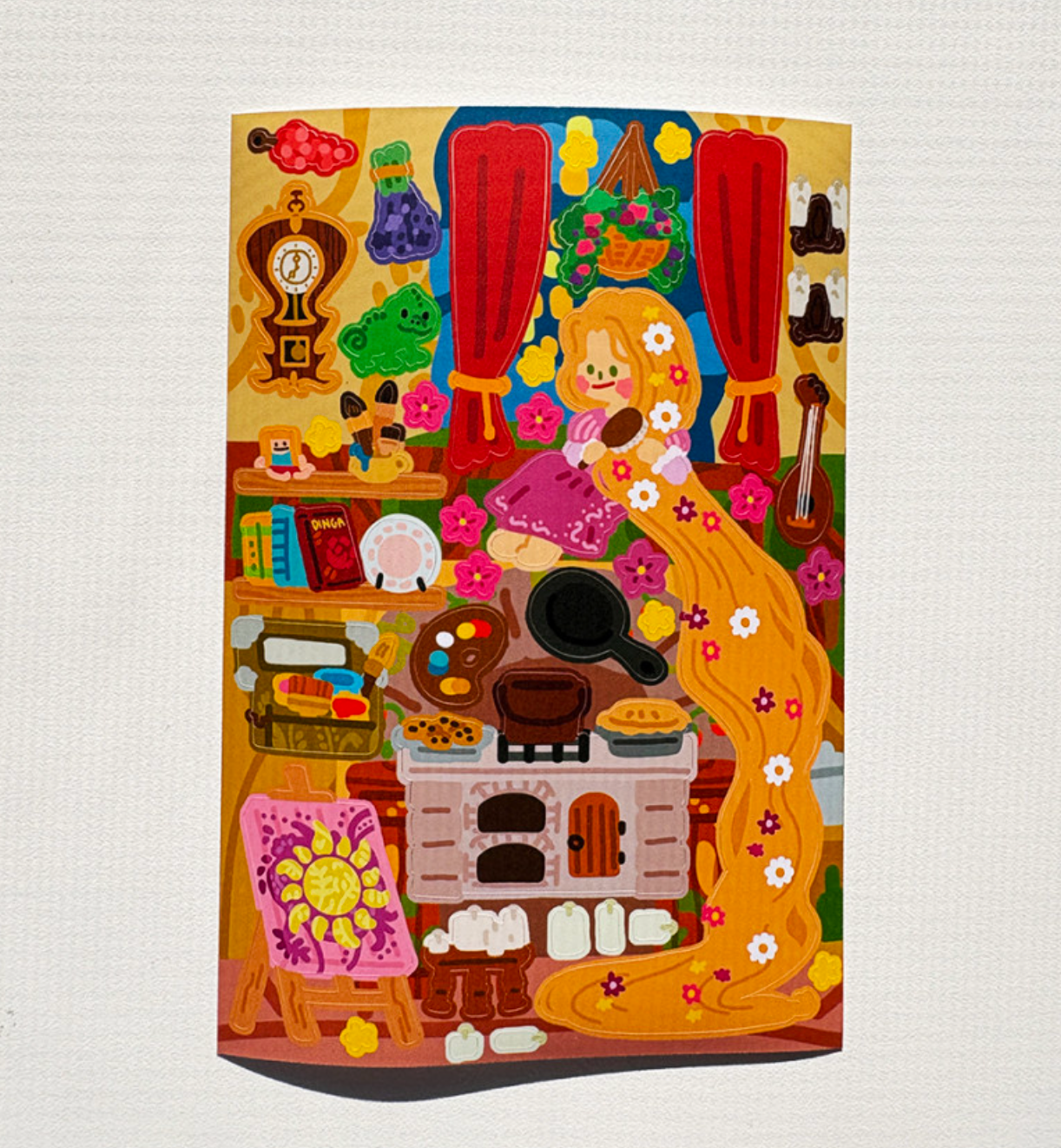 Dingamart Rapunzel's Tower sticker b798