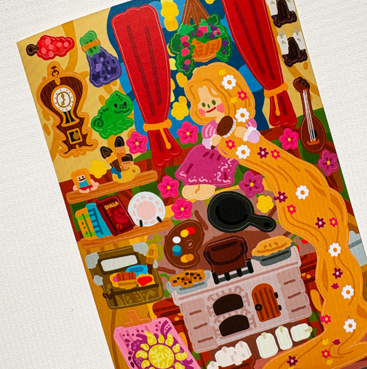 Dingamart Rapunzel's Tower sticker b798