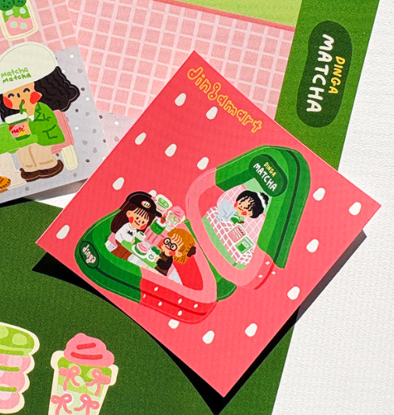 Dingamart Matcha Pocket sticker b803