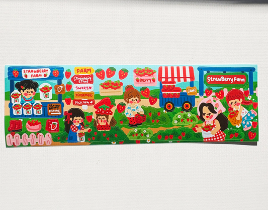 Dingamart Strawberry Farm sticker b801