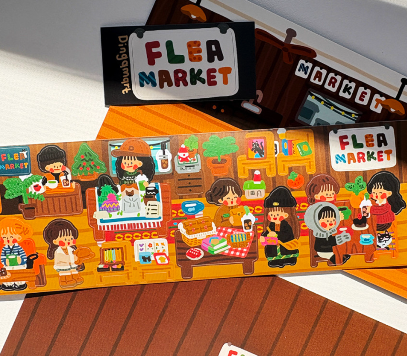 Dingamart Flea Market sticker b802