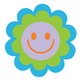 Happy Flower Face vinyl sticker