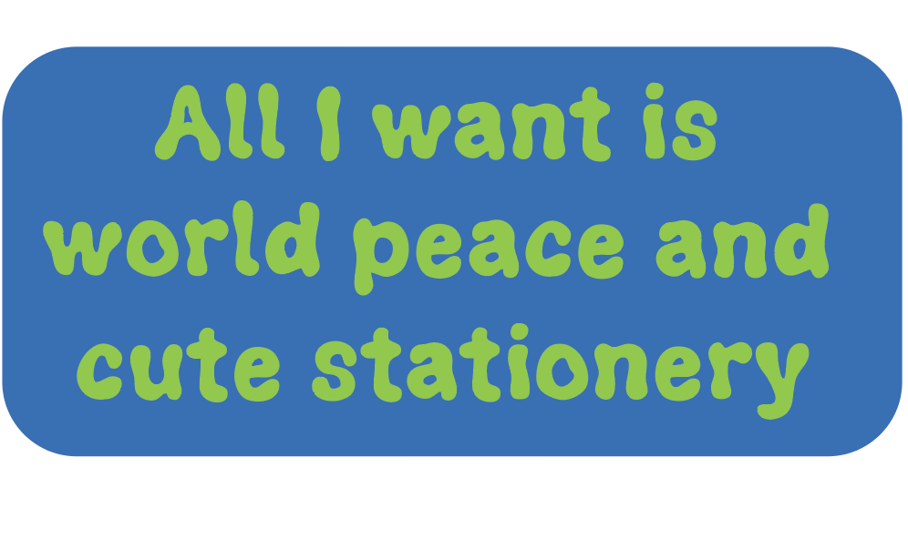 All I want vinyl sticker v45
