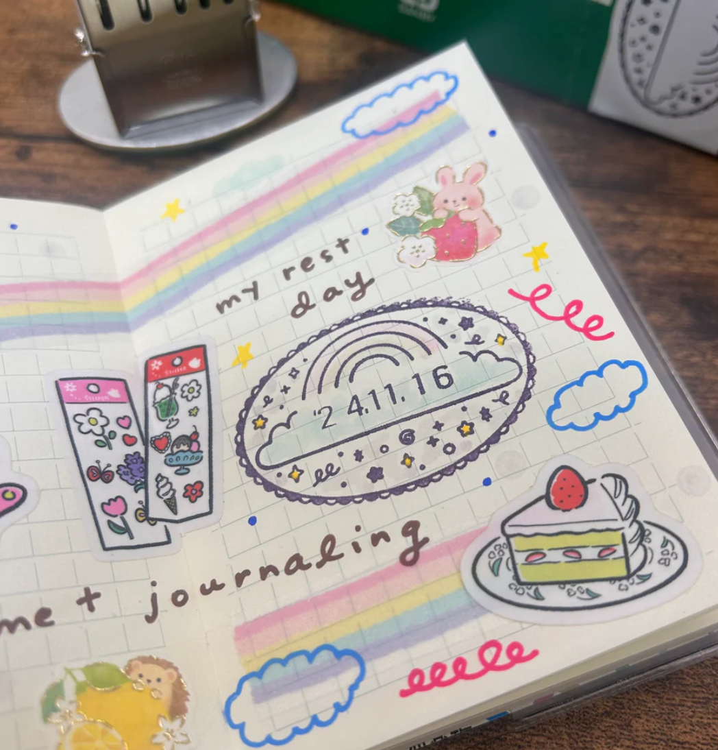 Rainbowholic Japanese Date Stamp