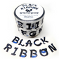 Sulgi Sulgi Black Ribbon Letters sticker roll w106